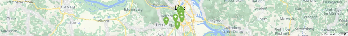 Kartenansicht für Apotheken-Notdienste in der Nähe von Froschberg (Linz  (Stadt), Oberösterreich)